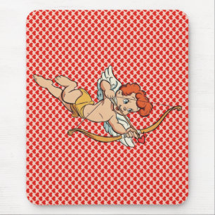 Tapis De Souris Cupidon de la Saint-Valentin vintage/retro