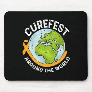 Tapis De Souris Curefest autour de la sensibilisation au cancer de