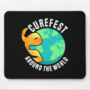 Tapis De Souris Curefest autour du monde Sensibilisation au cancer