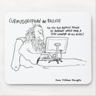 Tapis De Souris Curmudgeophan sur Blogging