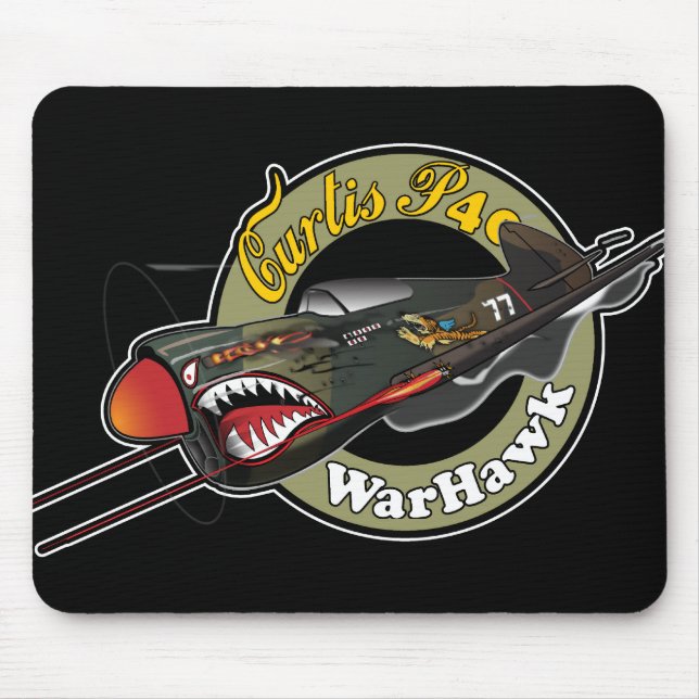 Tapis De Souris Curtis P40 WarHawk (Devant)