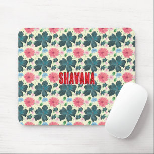 Tapis De Souris Cusom motif floral aquarelle cadeau  