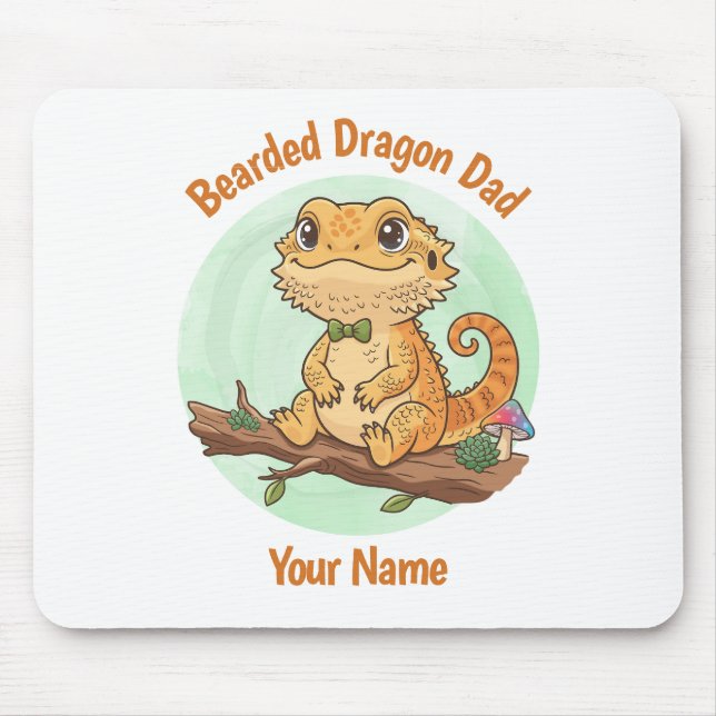 Tapis De Souris Custom Bearded Dragon Dad Mouse Pad (Devant)