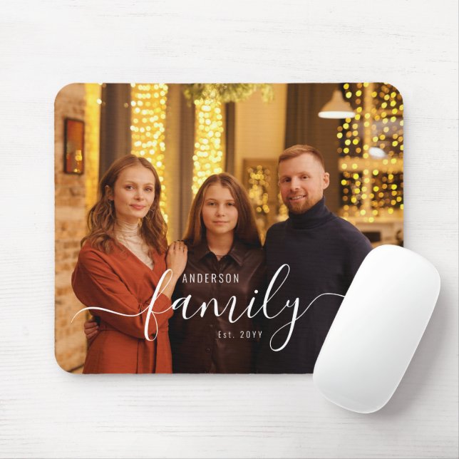 Tapis De Souris Custom Family Photo Mousepad (Avec souris)