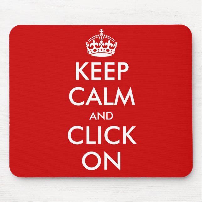 Tapis De Souris Custom Keep Calm Mousepad | Customizable template (Devant)
