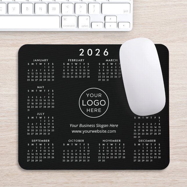 Tapis De Souris Custom Logo Promotional Business 2026 Calendar (Créateur téléchargé)