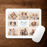 Tapis De Souris Custom Love You Daddy Fathers Day Photo Collage<br><div class="desc">Love you Daddy! Beautiful modern family photo collage gift for a beloved father combines whimsical handwritten script with modern typography and layout. Fill this custom mouse pad with 8 favorite family photos of children,  weddings and other life events and bring a smile to dad's face for years to come.</div>
