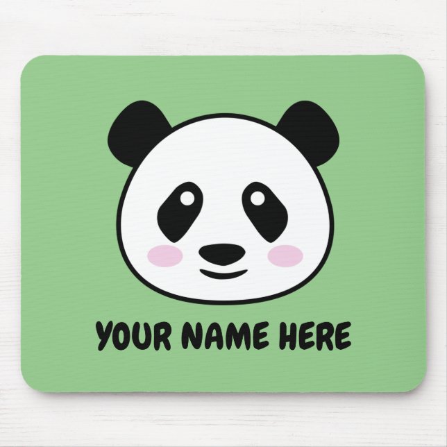 Tapis De Souris Custom Mouse Pad with cute panda bear drawing (Devant)