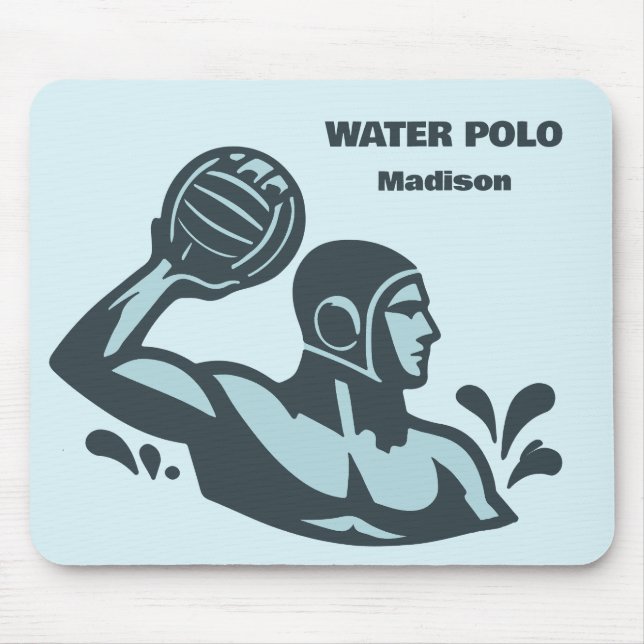 Tapis De Souris Custom Name Water Polo (Devant)