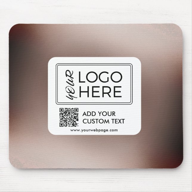 Tapis De Souris Custom Photo QR Code Business Logo (Devant)