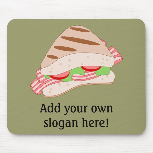 Tapis De Souris Customiser ce graphique sandwich BLT (Devant)