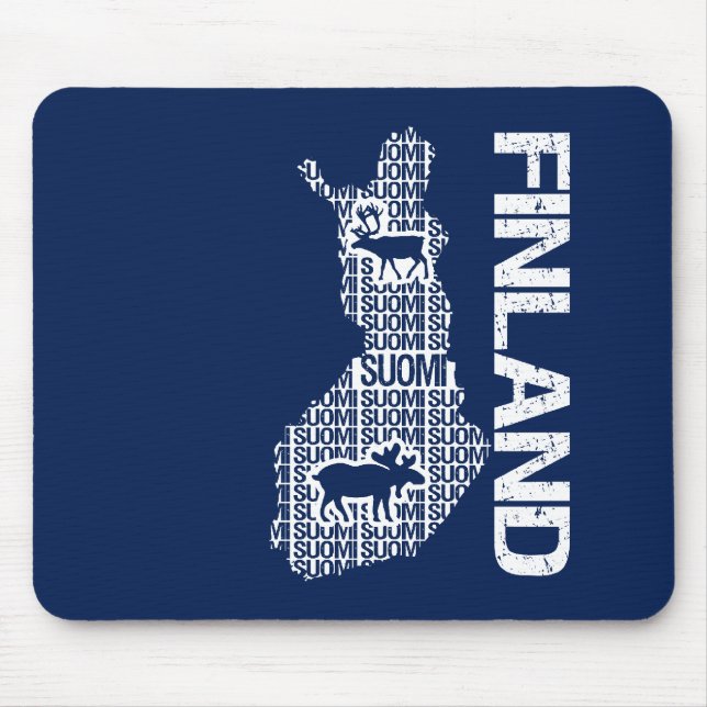 Tapis De Souris Customizable FINLAND MAP mousepad (Devant)
