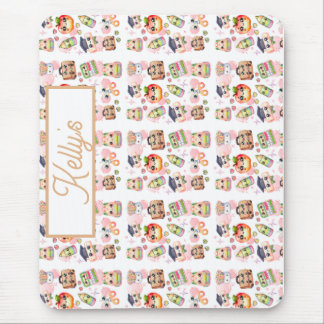 Tapis De Souris Cute Anime School Personalize Name
