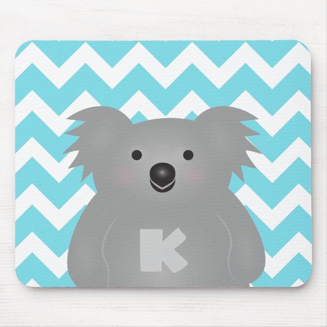 Tapis De Souris Cute Australia Baby Koala Oear Monogramme (Devant)
