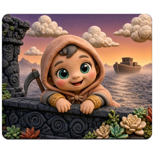 Tapis De Souris Cute Baby Grim Reaper, Mythique