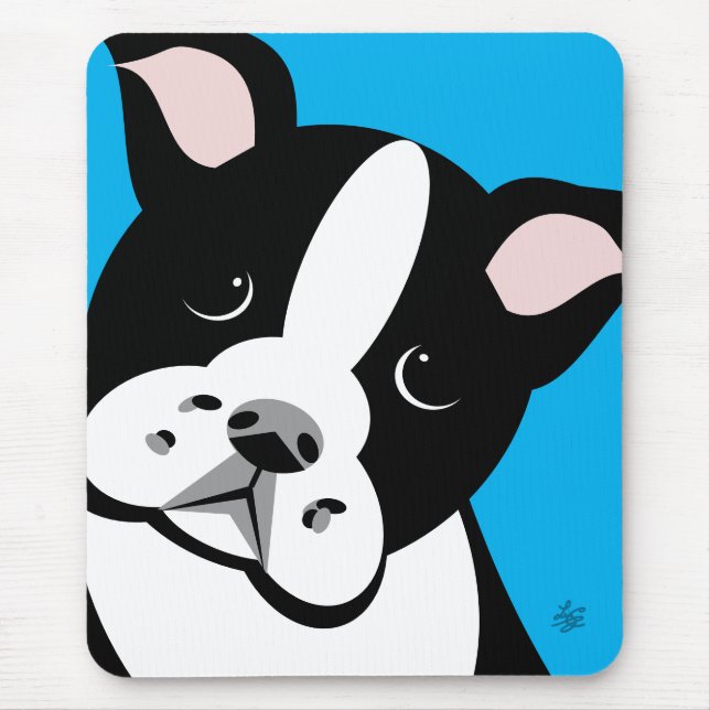 Tapis De Souris Cute Boston Terrier Puppy Pad (Devant)