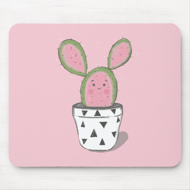 Tapis De Souris Cute Cactus Mousepad (Devant)