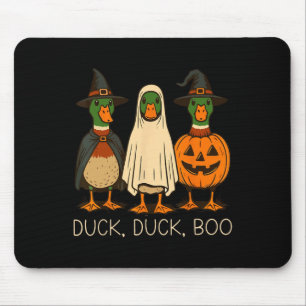 Tapis De Souris Cute Canard Canard Boo Amusant Oie Éffrayante Hall