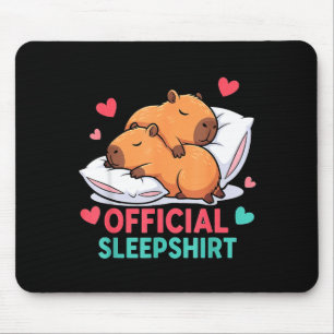 Tapis De Souris Cute Capybara Official Chemise de Nuit Confortable