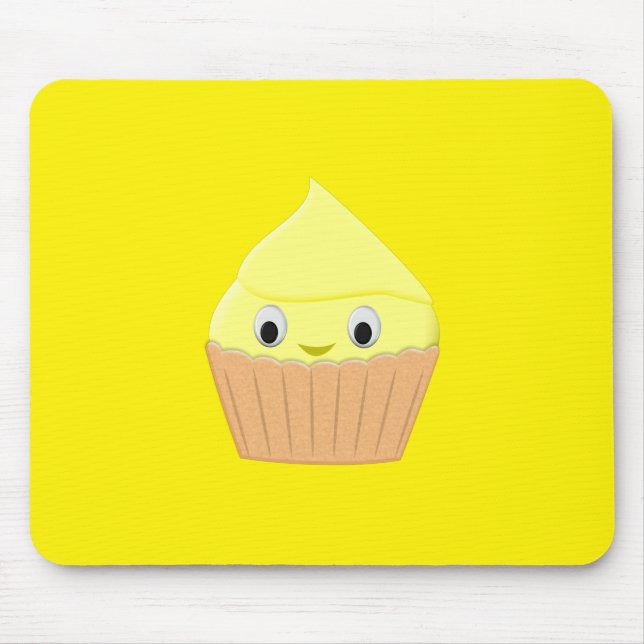 Tapis De Souris Cute Cartoon Citron Cupcake (Devant)