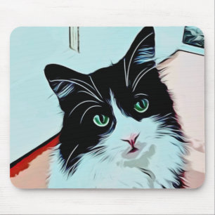 Tapis De Souris Cute Cat Cartoon Pop Art