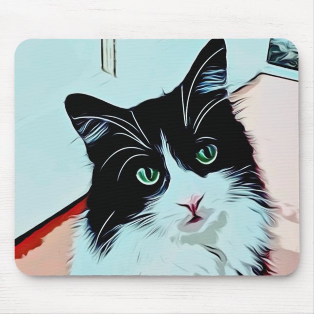 Tapis De Souris Cute Cat Cartoon Pop Art (Devant)