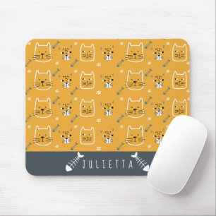 Tapis De Souris Cute Cats Moderne Motif personnalisé