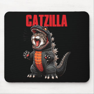 Tapis De Souris Cute Chat Kitty Catzilla Pour Chat Moms Chat Dads