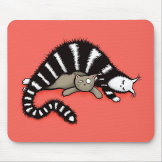 Tapis De Souris Cute Chat Maman Amour Famille
