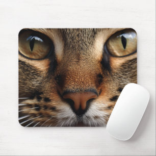 Tapis De Souris Cute chat nez et visage de l'oeil closeup. Animal 
