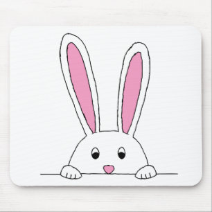 Tapis De Souris Cute Clipart Rabbit Peaking Cute Animaux Bunny Art