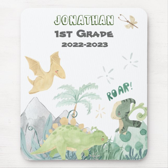 Tapis De Souris Cute Dinosaur (Devant)