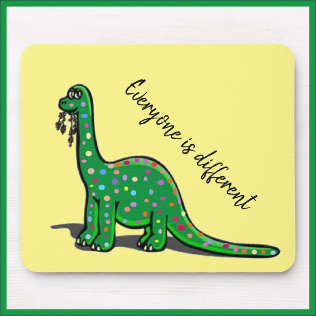 Tapis De Souris Cute Dinosaure Vert Mousepad (Créateur téléchargé)