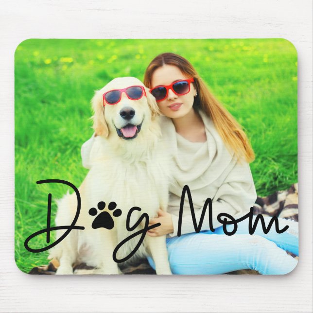 Tapis De Souris Cute Dog Mom Photo (Devant)