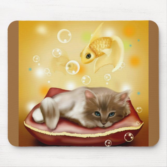 Tapis De Souris Cute Dream Kitten (Devant)