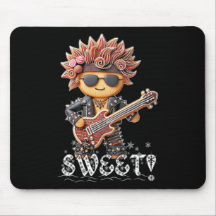 Tapis De Souris Cute Et Edgy Christmas Gingerbread Rockstar Fun