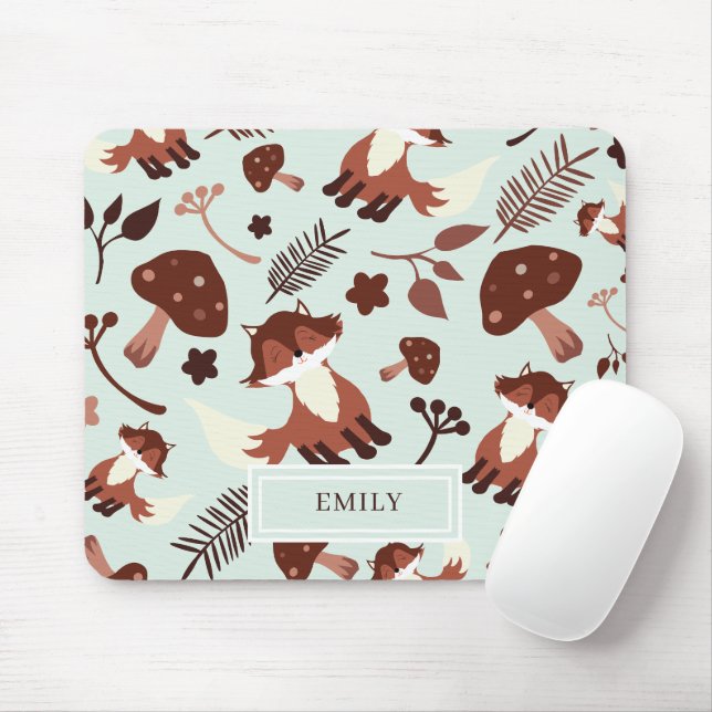 Tapis De Souris Cute Fox Whimsical (Avec souris)