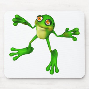 Tapis De Souris Cute Froggy verte