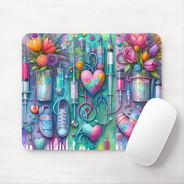 Tapis De Souris Cute/Funny RN Nurse (Avec souris)