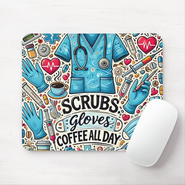 Tapis De Souris Cute/Funny RN Nurse (Avec souris)