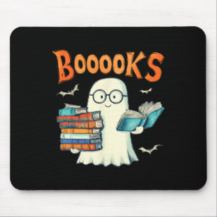 Tapis De Souris Cute Ghost Livre de lecture Livres Halloween Ensei