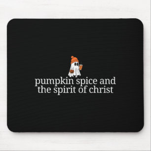Tapis De Souris Cute Ghost Pumpkin Spice Café et l'esprit de
