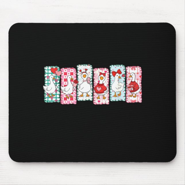 Tapis De Souris Cute Goose Valentine Coquette,duck Funny Gift Tee  (Devant)
