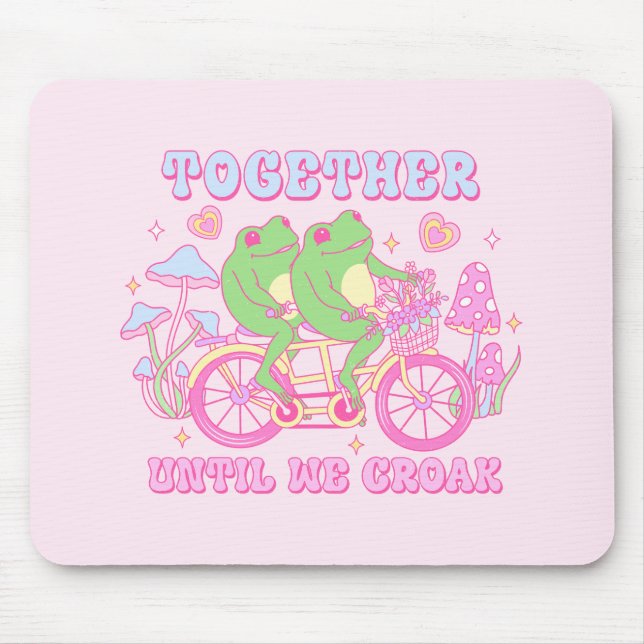 Tapis De Souris Cute Grenouille Couple - Ensemble Jusqu'À Ce Que N (Devant)