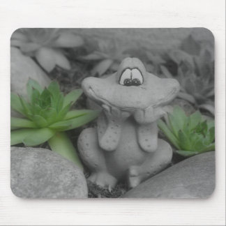 Tapis De Souris Cute Grenouille Jardin Blanc Noir Mousepad