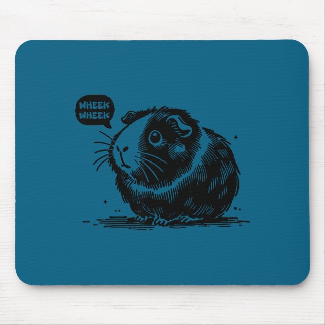 Tapis De Souris Cute Guinea G Wheek Wheek Sounds Guinea G Lover Fu (Devant)