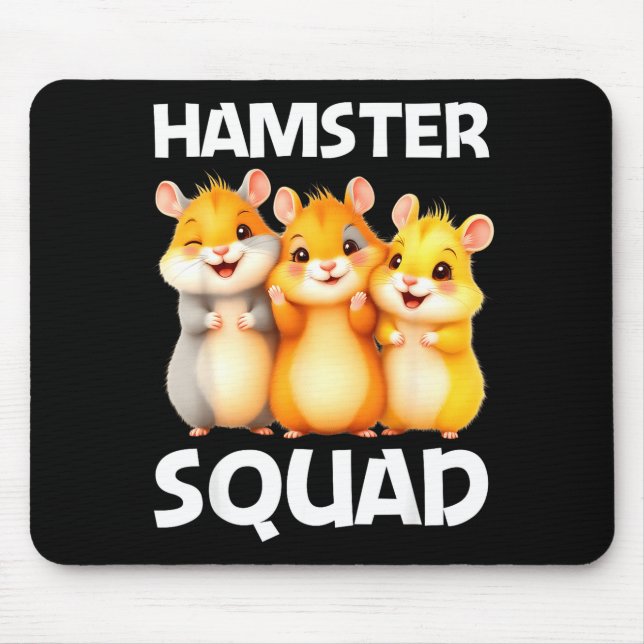 Tapis De Souris Cute Hamster Design For Men Women Kids Dwarf Hamst (Devant)