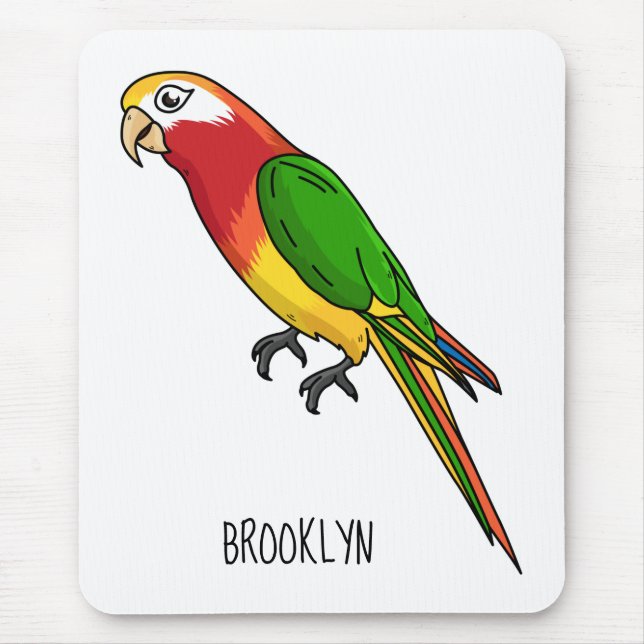 Tapis De Souris Cute happy parrot (Devant)