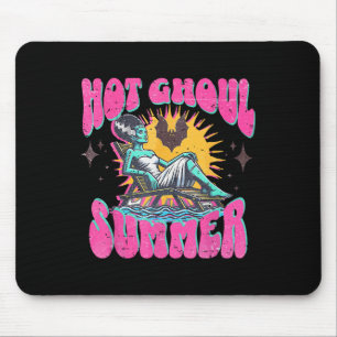 Tapis De Souris Cute Hot Ghoul Été Drôle Horreur Été Plage Ha