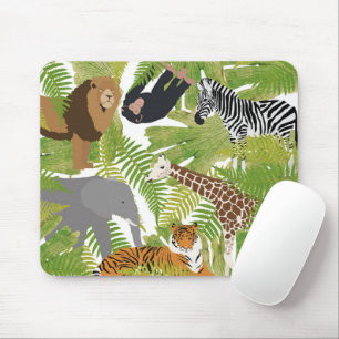 Tapis De Souris Cute Jungle Animaux Safari Garçon   Fille